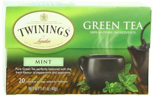 Twinings Green Tea, Mint, 20 Count Bagged Tea (6 Pack) N4