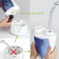 Ultrasonic Humidifier Cool Mist 2L IMS Extra Function [Add Himalayan Natural Salt] Generate Negative Ions, Good... N7