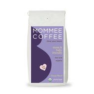 Mommee Coffee - Full Caff, Organic Coffee | Low Acid, Fair Trade | Whole Bean, 12oz.
