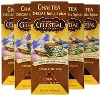 Celestial Seasonings India Spice Decaf Chai Tea, 25 Count (Pack of 6)