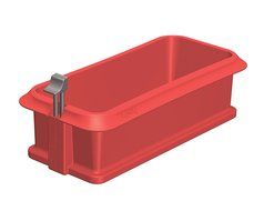 Lekue 10.2-Inch Loaf Springform Pan with Ceramic Plate, Clear