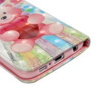 S6 Case,Samsung Galaxy S6 Case - Wallet 3D Effect Colorful Print Patterns Premuim PU Leather Soft TPU Inner Cover... N21