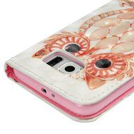 S6 Case,Samsung Galaxy S6 Case - Wallet 3D Effect Colorful Print Patterns Premuim PU Leather Soft TPU Inner Cover... N23