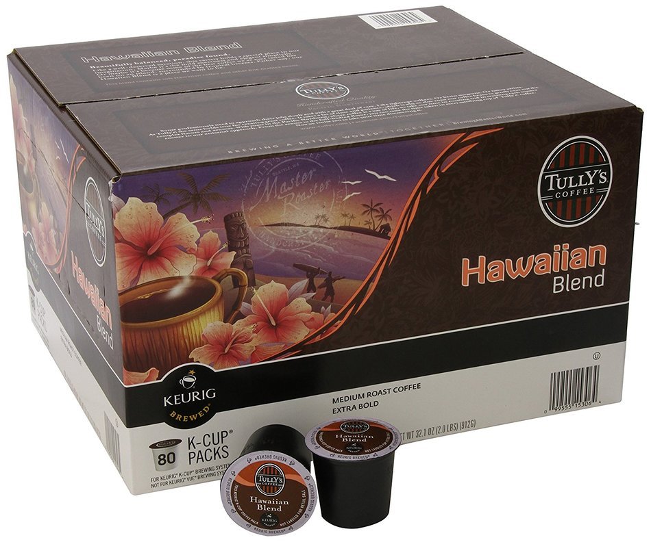 Tully's Coffee Hawaiian Blend K-Cups, 80 Count N2
