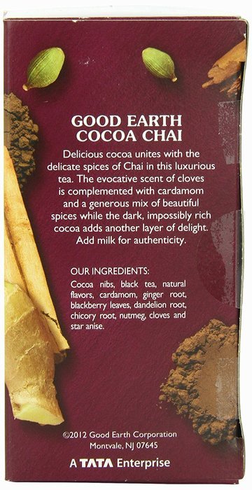 Good Earth Sweet Chai of Mine Chai Tea, 18 Count Tea Bags (Pack of 6) N13