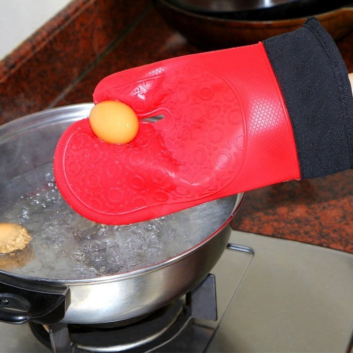 Nardo Visgo&reg; Non-Stick Silicone Cooking Baking Mat (Half Sheet Size,11-5/8" x 16-1/2") and Silicone Cooking Gloves... N6