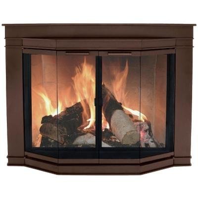 Pleasant Hearth Glacier Bay Small Fireplace Glass Doors