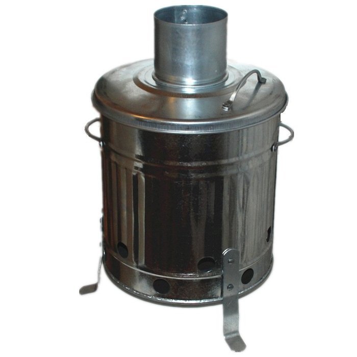 15L Litre Mini Incinerator Small Burner Fire Bin - Ideal for Burning Paper, Leaves, Wood, Rubbish by S&MC Gardenware