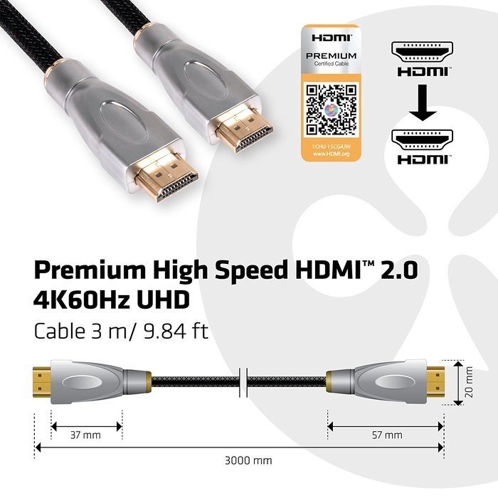 Club3D Displayport 1.2 to HDMI 2.0 UHD (CAC-1070) N9
