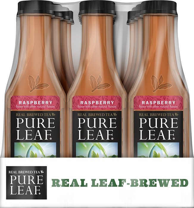 Pure Leaf Iced Tea, Unsweetened, Real Brewed Tea, 0 Calories, 18.5 Ounce (Pack of 12) N14