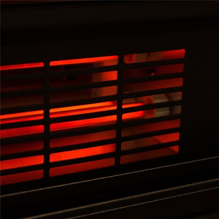 Ainfox 1500w Embedded Insert Quartz Infrared Electric Fireplace Heater 3 Color Flame Remote Control Wood Cabinet