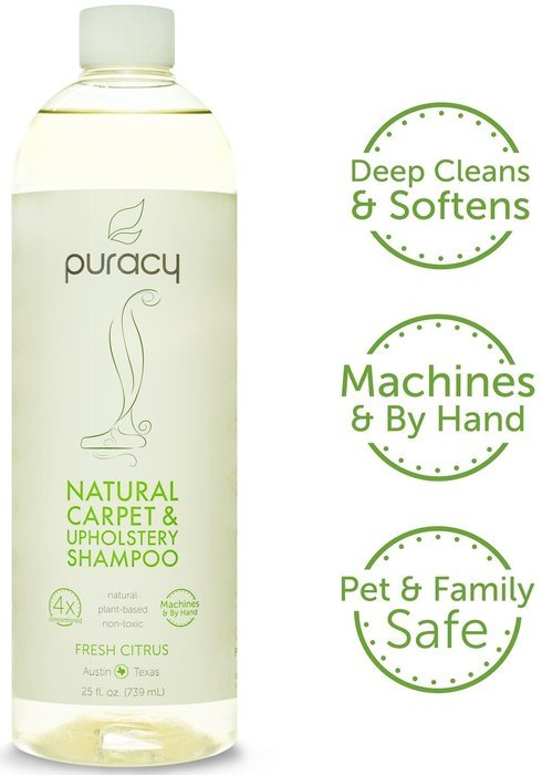Puracy Natural Carpet & Upholstery Shampoo - Eliminates Stains & Odors - 4x Concentrated - For Machines & By Hand... N2