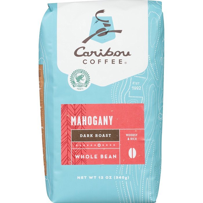 Caribou Coffee Mahogany Whole Bean, 12 Ounce Bag N37