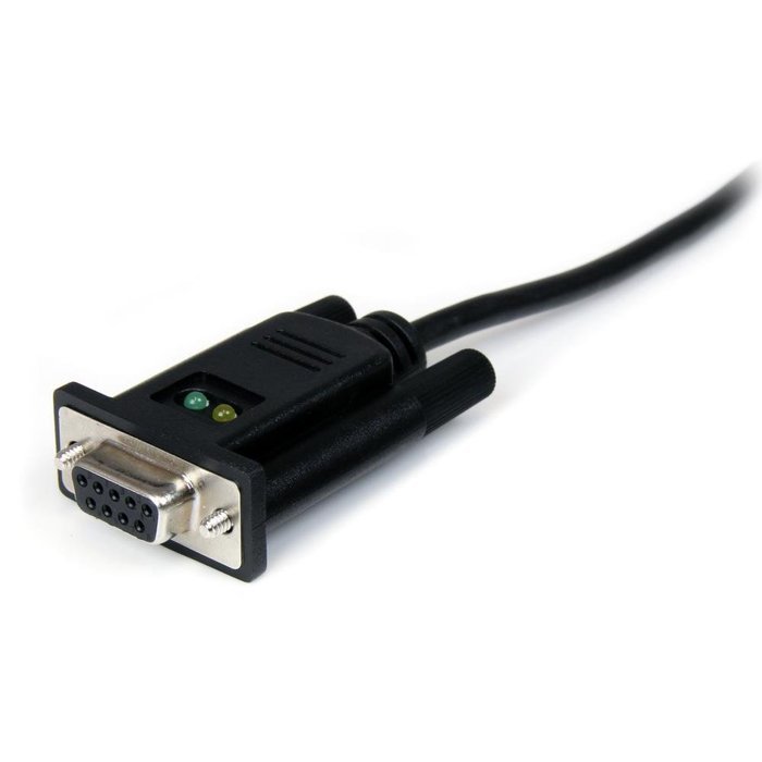 StarTech.com 1 Port USB to Null Modem RS232 DB9 Serial DCE Adapter Cable with FTDI, Black (ICUSB232FTN ) N14