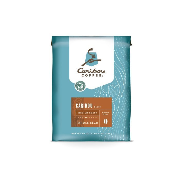 Caribou Coffee Mahogany Whole Bean, 12 Ounce Bag N42