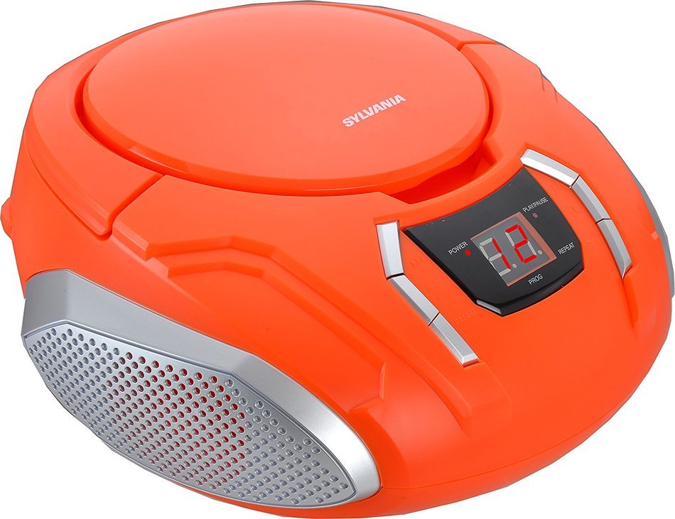 Sylvania Portable CD Boombox with AM/FM Radio (Black) N6