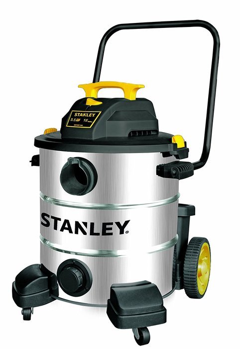 Stanley Wet/Dry Vacuum, 5 Gallon, 4 Horsepower, Stainless Steel Tank N2