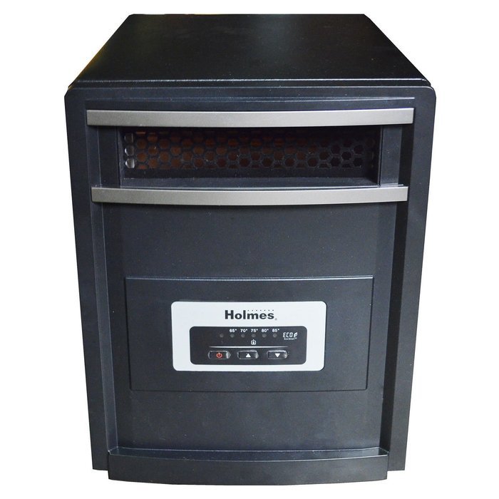 Youzee Large Room Electric Infrared Quartz Space Heater - 1000W Black N2