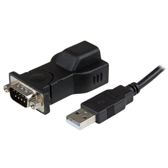 StarTech.com 1 Port USB to Null Modem RS232 DB9 Serial DCE Adapter Cable with FTDI, Black (ICUSB232FTN ) N19
