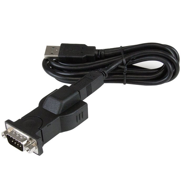 StarTech.com 1 Port USB to Null Modem RS232 DB9 Serial DCE Adapter Cable with FTDI, Black (ICUSB232FTN ) N21