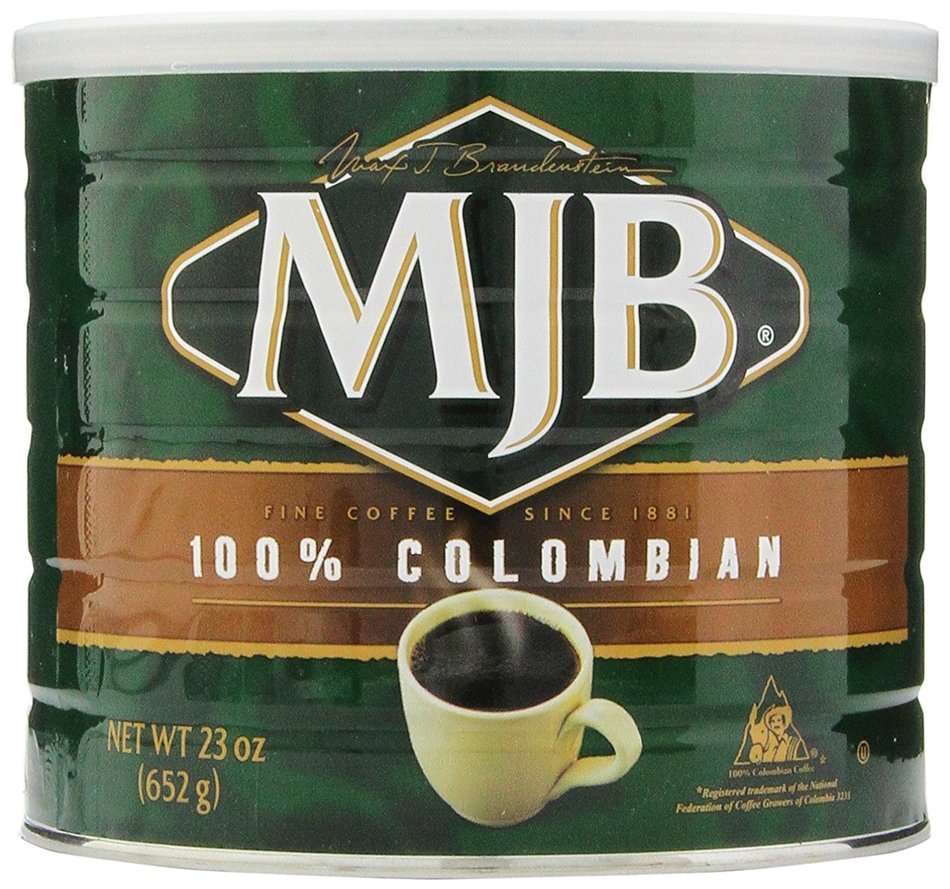 MJB Coffee 100% Colombian Ground, 23 Ounce N2
