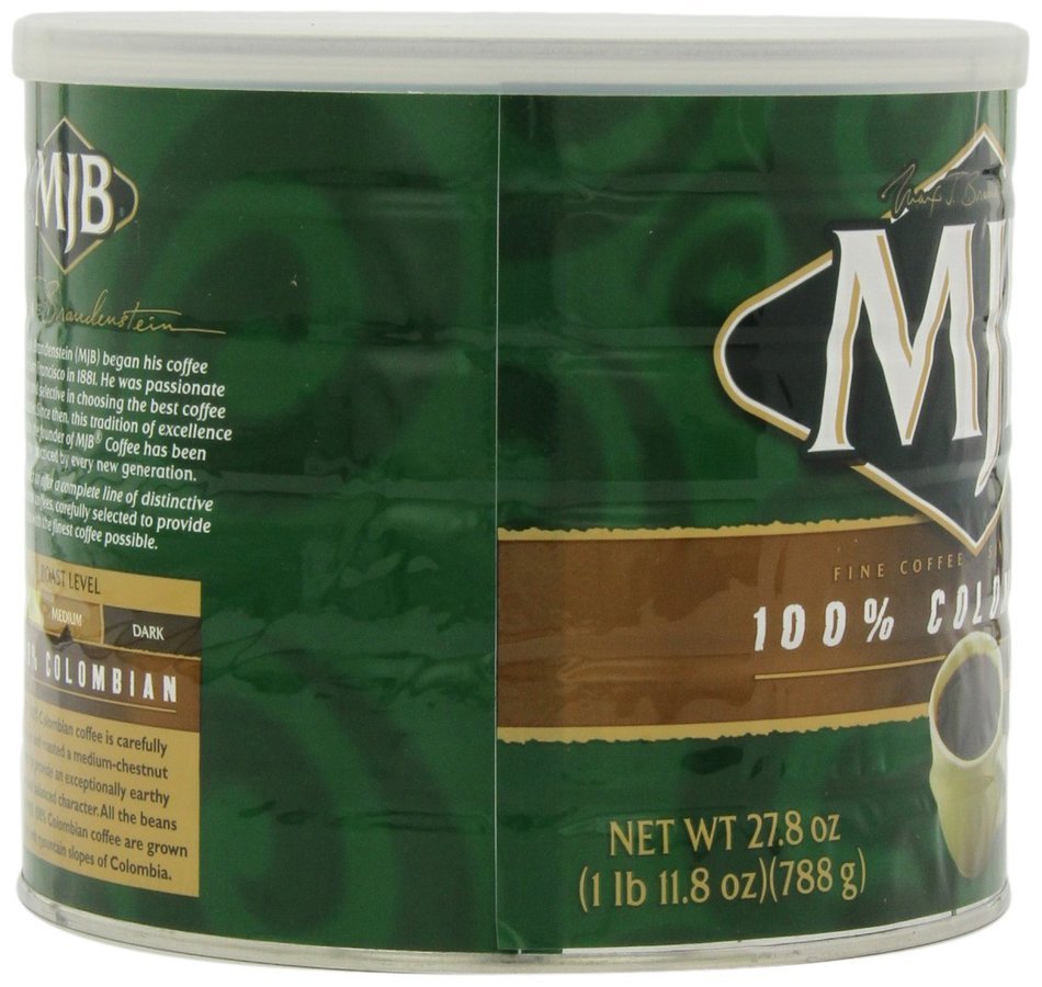 MJB Coffee 100% Colombian Ground, 23 Ounce N9