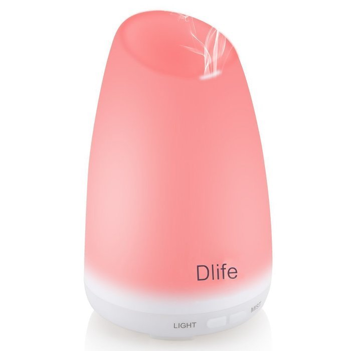 100ML Oil Diffuser, Dlife Aromatherapy Diffuser, Ultrasonic Humidifier Air Purifier, with 14 Color Color Changing... N3
