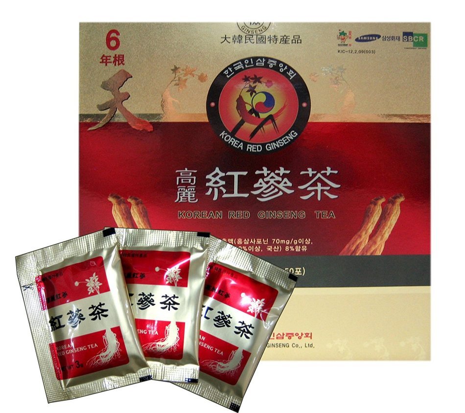 Korean Red Ginseng Tea 3g x 50 Packets Korean Ginseng Tea Made in Korea - 6 Year Roots N5
