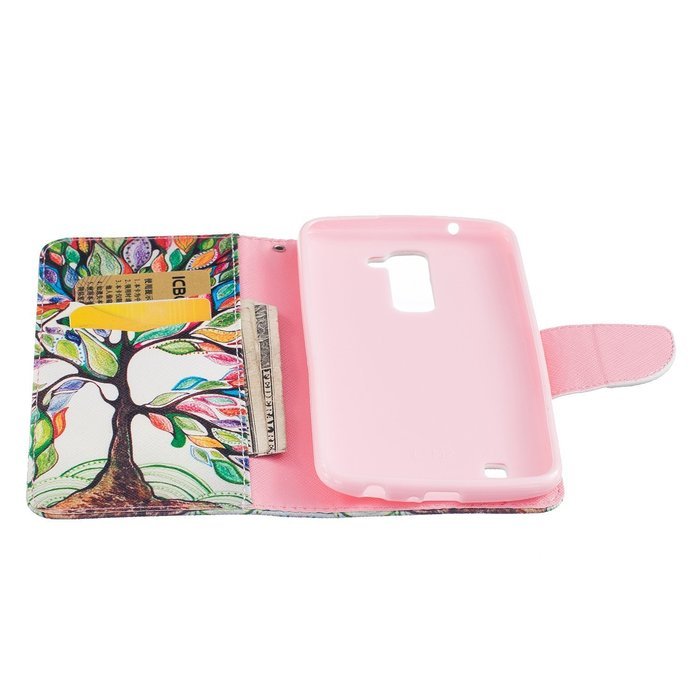 LG K10 Case,LG K10 Cover,ikasus Colorful Painted Premium PU Leather Fold Wallet Pouch Case Flip Stand Credit Card... N6
