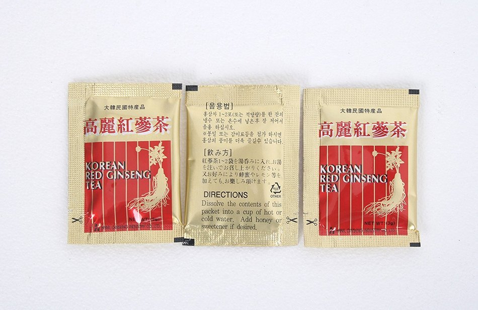 Korean Red Ginseng Tea 3g x 50 Packets Korean Ginseng Tea Made in Korea - 6 Year Roots N6