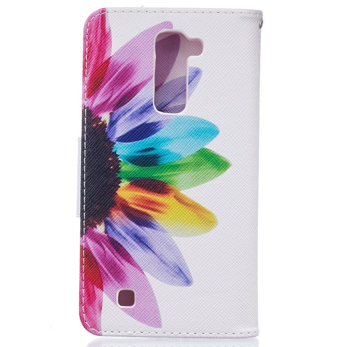 LG K10 Case,LG K10 Cover,ikasus Colorful Painted Premium PU Leather Fold Wallet Pouch Case Flip Stand Credit Card... N7
