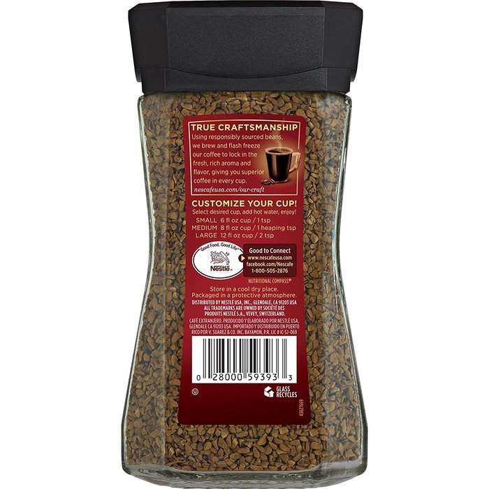 Nescafe Taster's Choice Instant Coffee, 12 Ounce N4