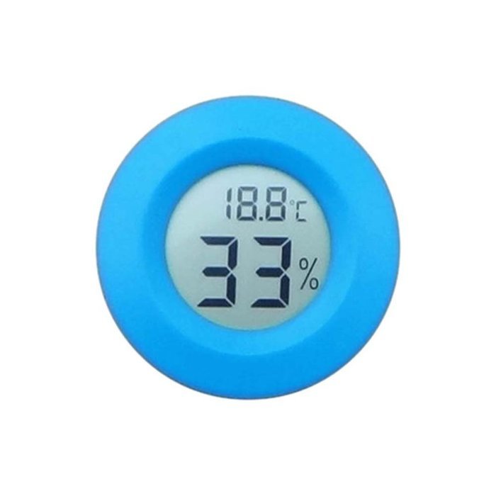 Sizet Mini LCD Digital Thermometer Hygrometer Fridge Freezer Tester Temperature Humidity Meter Detector-Blue