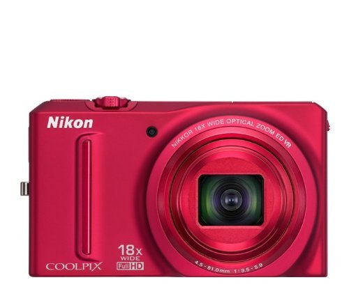Nikon COOLPIX S9100 12.1 MP CMOS Digital Camera with 18x NIKKOR ED Wide-Angle Optical Zoom Lens and Full HD 1080p... N2