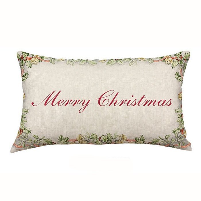 Pillow Cover,Haoricu Christmas Snowflake Rectangle Cotton Line Pillow Cases Cushion Covers (F2) N6