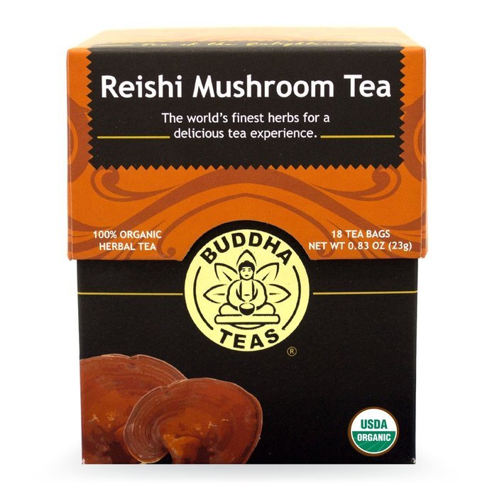 Buddha Teas Reishi Mushroom Tea, 18 Count (Pack of 6) N4