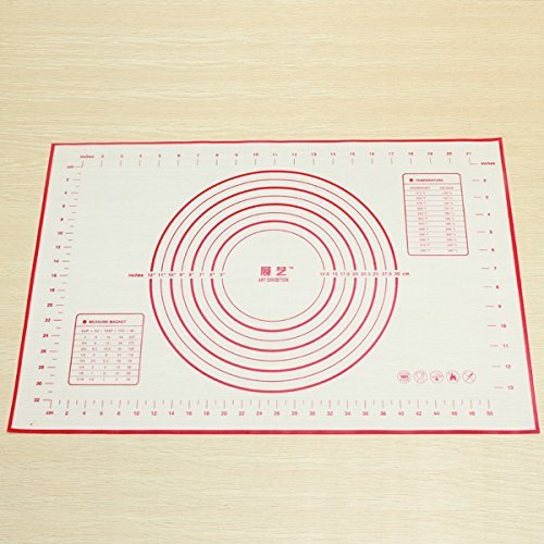 "Large Glass Fiber Platinum Silicone Dough Fondant Mat 60x40cm" shopping N5