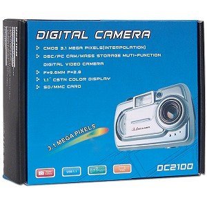 DC2100 3.1MP (Interpolated) Digital/PC Camera (Silver) N2