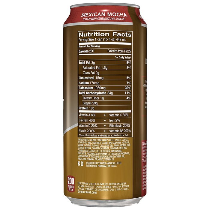Starbucks Doubleshot Energy Coffee, Mocha, 15 Ounce Cans, 12 Count N14