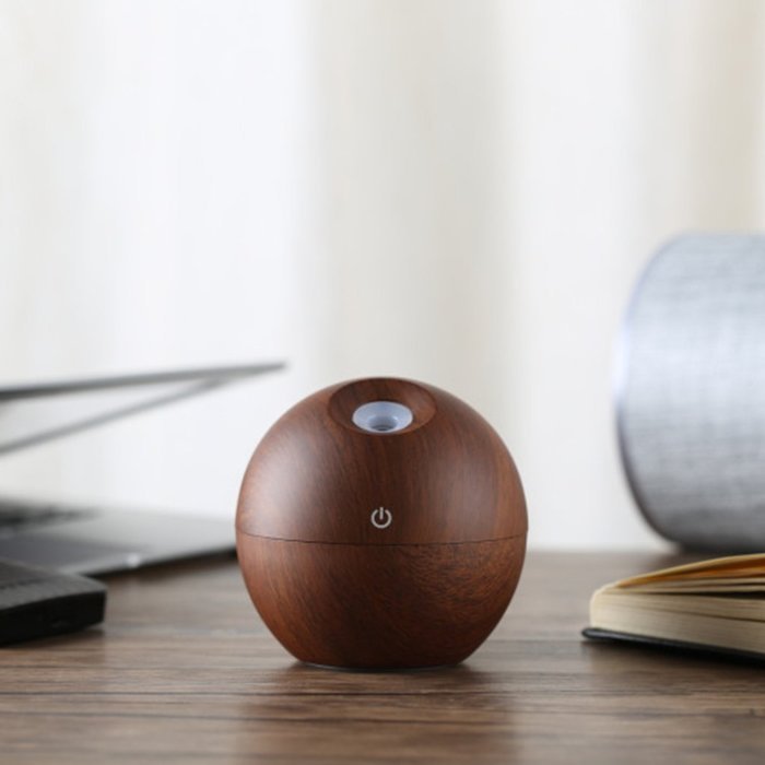 USB Aroma Therapy Ultrasonic Essential Oil Diffuser Spa Mist Vapor Purifier PICK - White N6
