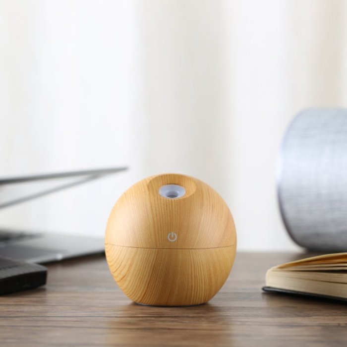 USB Aroma Therapy Ultrasonic Essential Oil Diffuser Spa Mist Vapor Purifier PICK - White N8