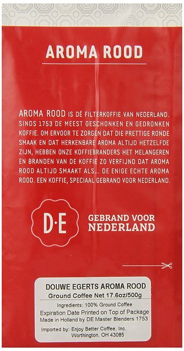 Douwe Egberts Aroma Rood Ground Coffee, 17.6-Ounce (Pack of 2) N3