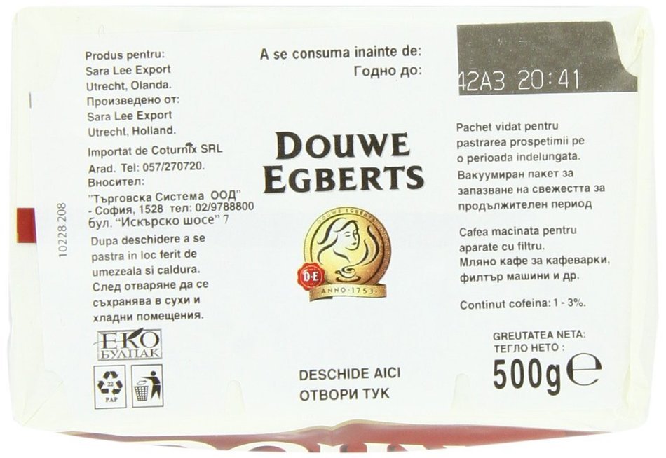 Douwe Egberts Aroma Rood Ground Coffee, 17.6-Ounce (Pack of 2) N5