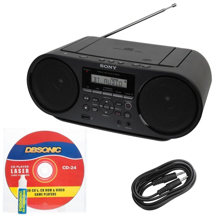 Sony Portable Mega Bass Stereo Boombox Sound System with NFC Wireless Bluetooth, USB Input, MP3 CD Player, AM/... N3