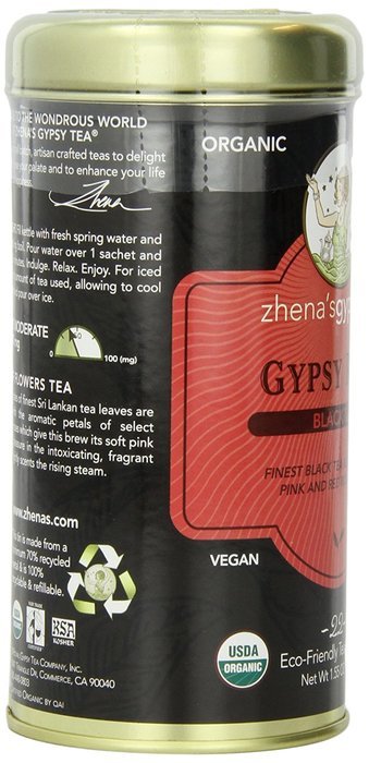 Zhena's Gypsy Tea, Gypsy Rose, 22 Count Tea Sachet, 1.55oz N4
