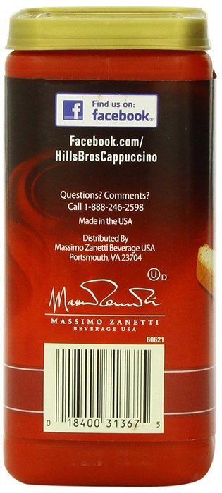 Hills Bros Cappuccino Sugar-Free French Vanilla, 12 Ounce N27
