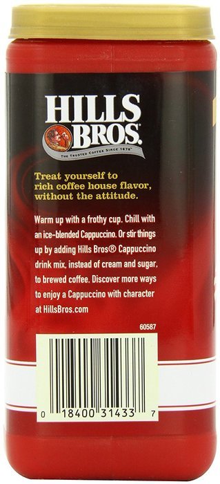 Hills Bros Cappuccino Sugar-Free French Vanilla, 12 Ounce N34