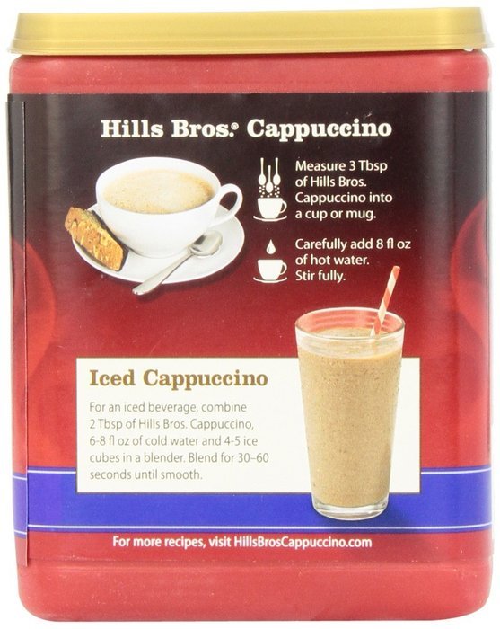 Hills Bros Cappuccino Sugar-Free French Vanilla, 12 Ounce N35