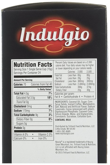 Indulgio French Vanilla Cappuccino Single Serve K-cup, 42 Count (Compatible with 2.0 Keurig Brewers) N27