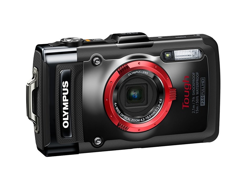 Olympus Stylus TG-2 iHS Digital Camera with 4x Optical Zoom and 3-Inch LCD (Red) (Old Model) N3